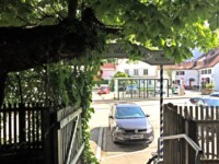 Auf Wiedersehen im Biergarten vom Gasthof Goldene Traube in Kempten Auf Wiedersehen (Ausgang) im Biergarten vom Gasthof Goldene Traube in Kempten